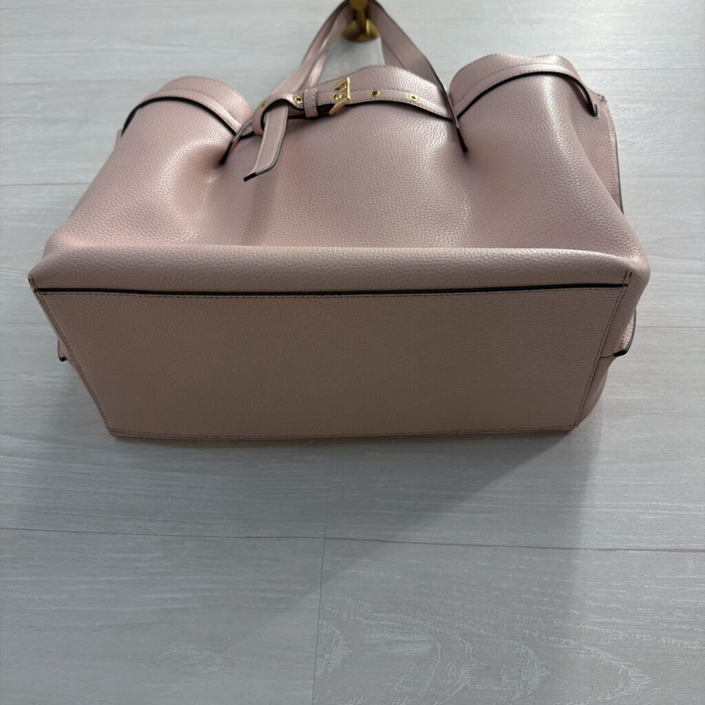 Michael Kors Pink Pebbled Leather Emilia Large Tote Purse