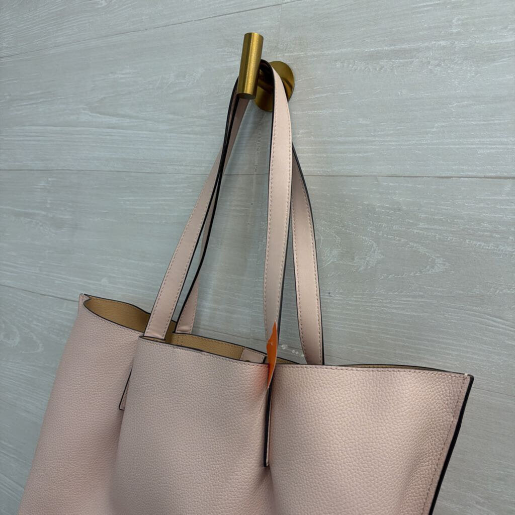 Michael Kors Pink Pebbled Leather Emilia Large Tote Purse