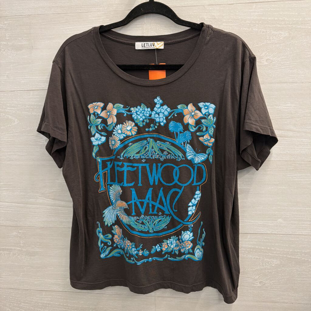 Let Luv Grey/ Multi Fleetwood Mac Short Sleeve Graphic Tee Extra Large