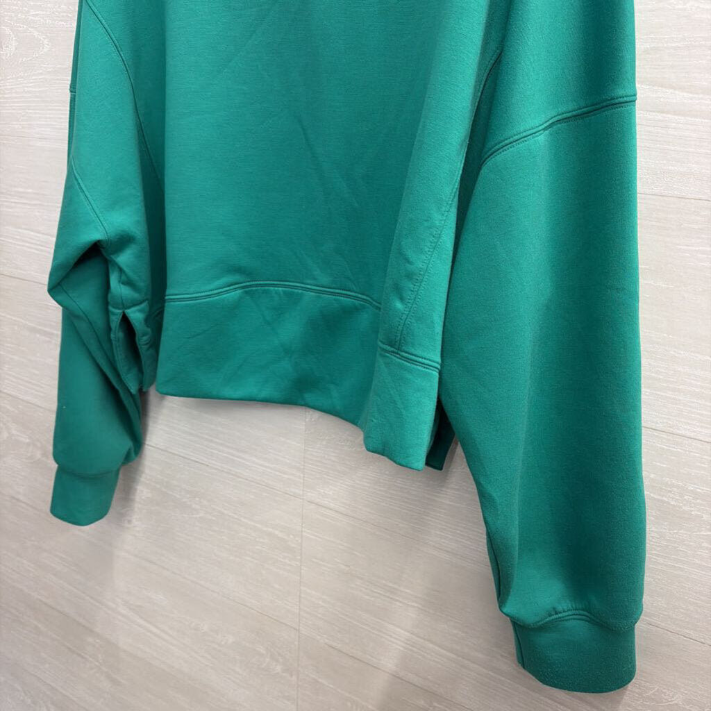YPB Green Cropped Crewneck Sweatshirt Extra Large