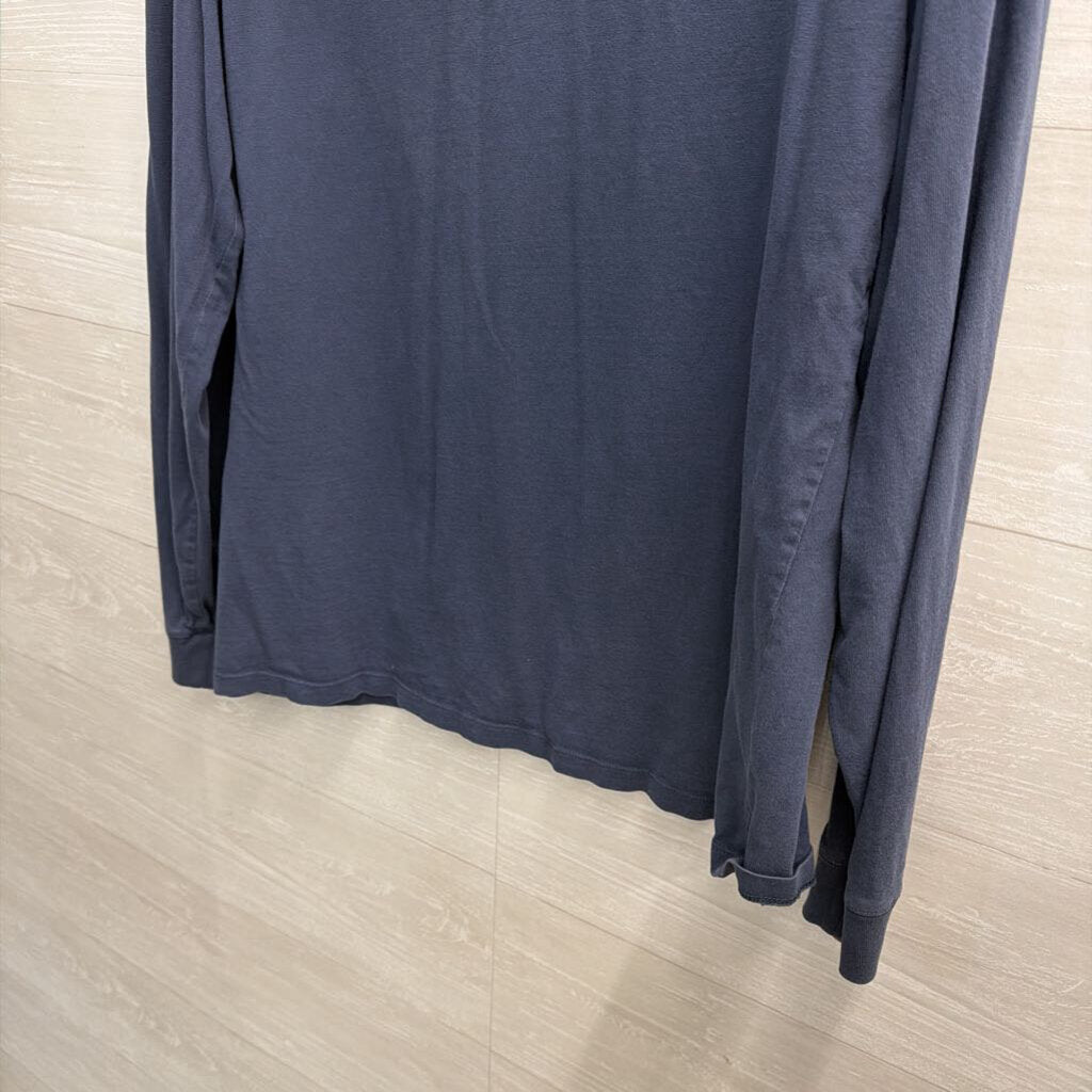 Vineyard Vines Blue Hooded Long Sleeve Top Medium