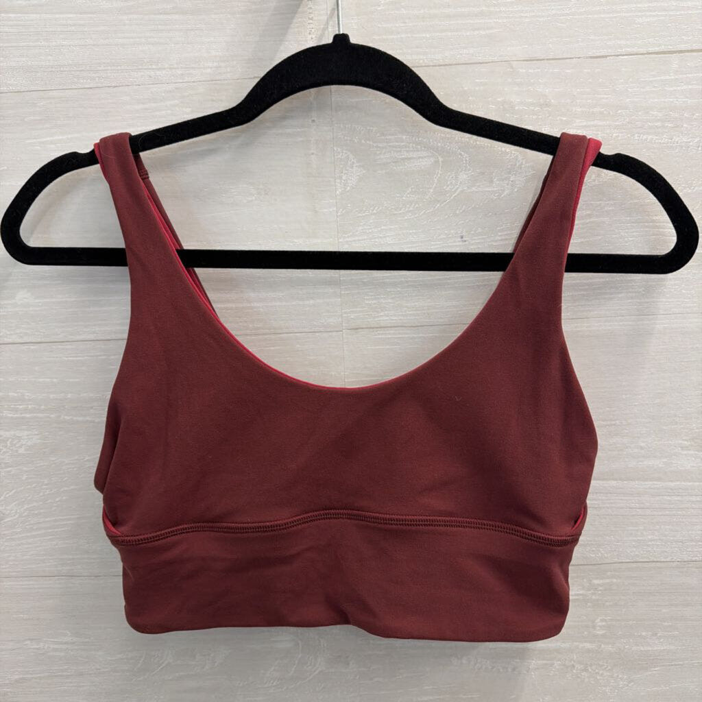 Lululemon Burgundy/ Red Reversible Sports Bra Medium