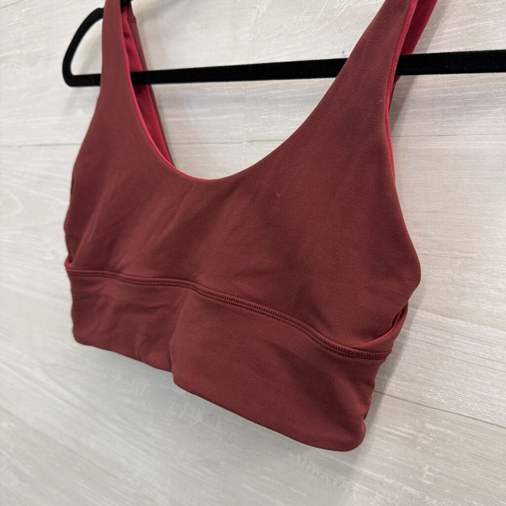 Lululemon Burgundy/ Red Reversible Sports Bra Medium