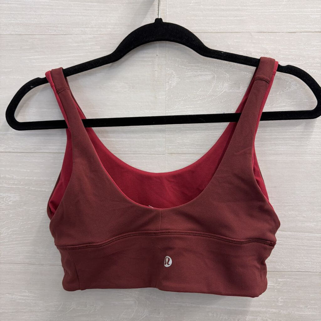 Lululemon Burgundy/ Red Reversible Sports Bra Medium