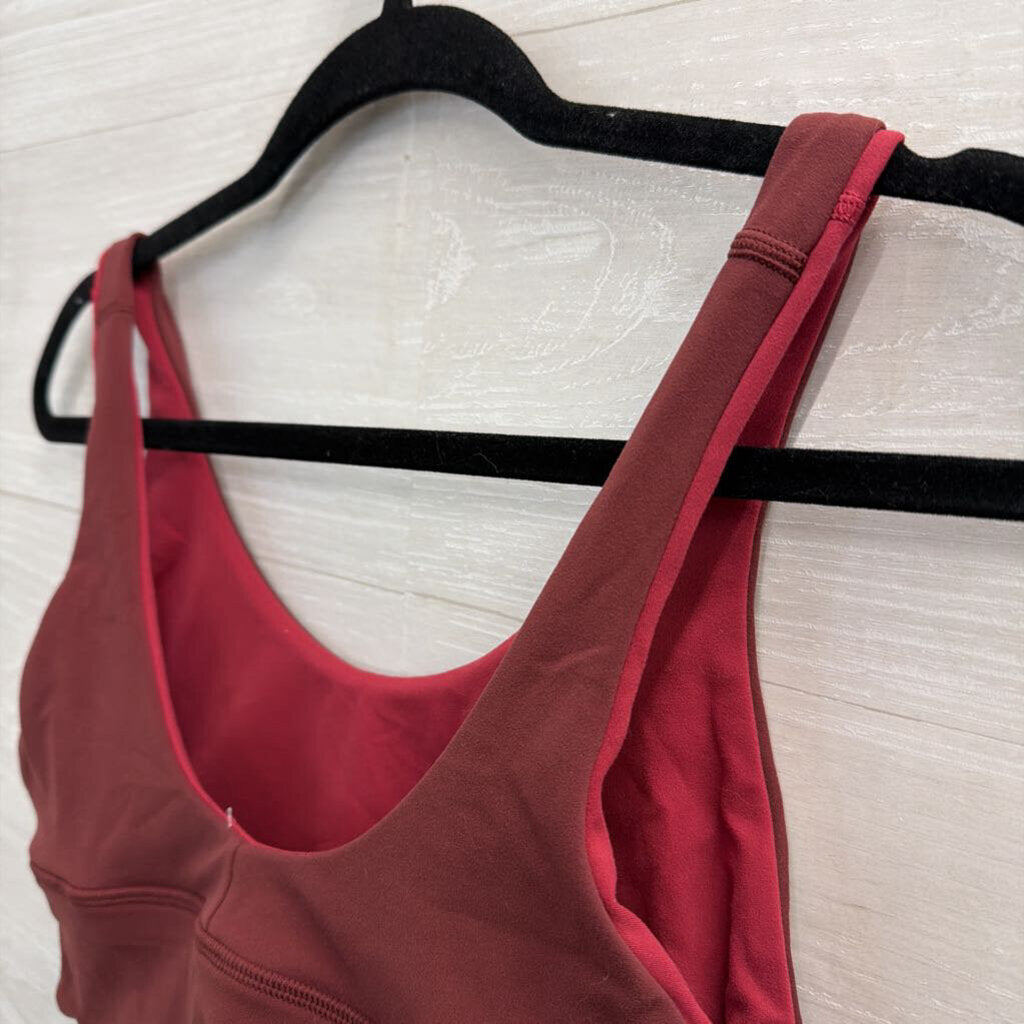 Lululemon Burgundy/ Red Reversible Sports Bra Medium