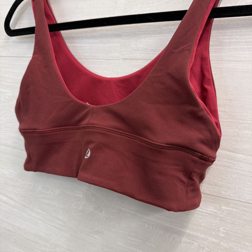 Lululemon Burgundy/ Red Reversible Sports Bra Medium