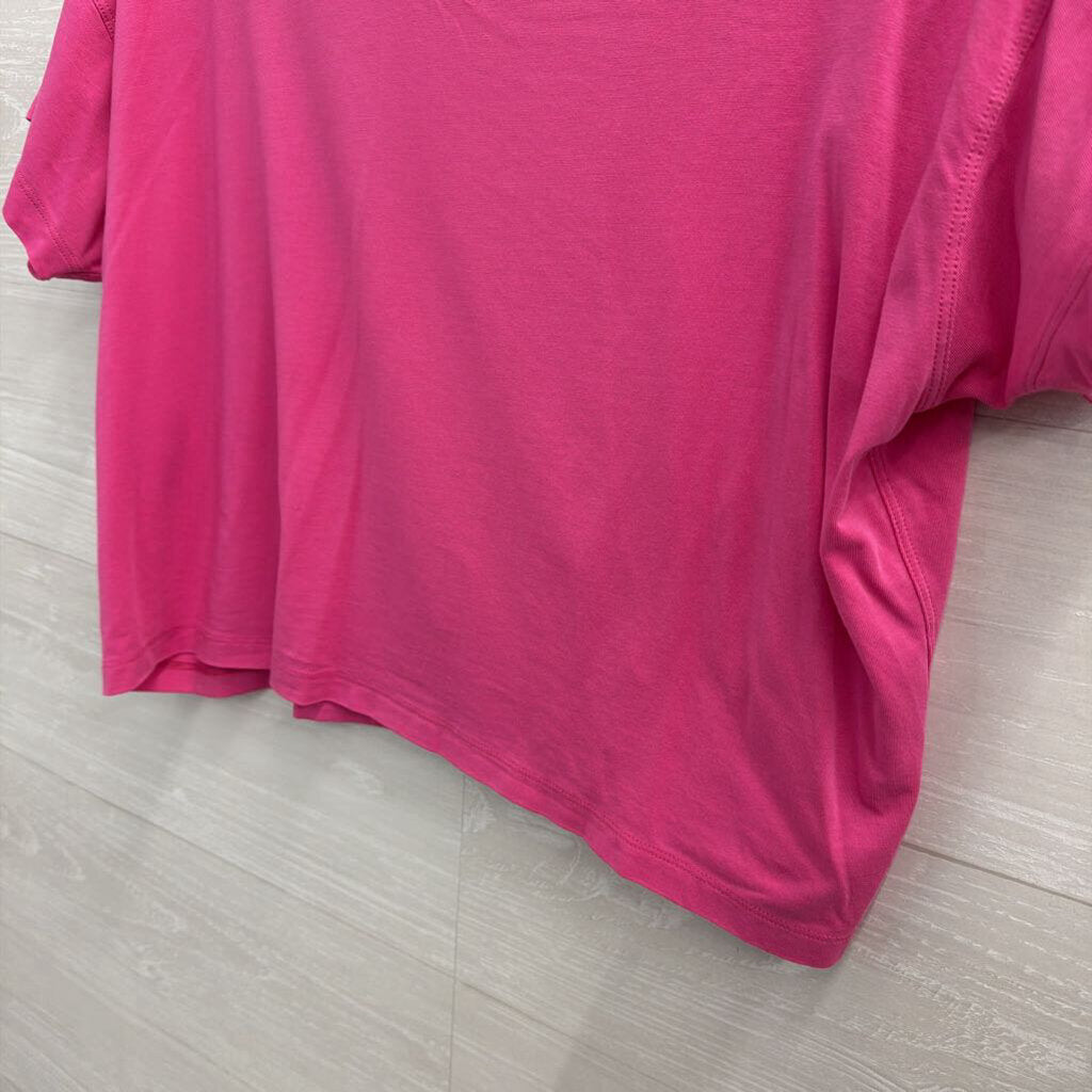 Lululemon Pink Cropped Short Sleeve Top Medium