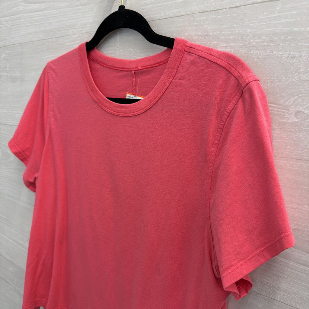 Lululemon Pink Cropped Short Sleeve Top Medium