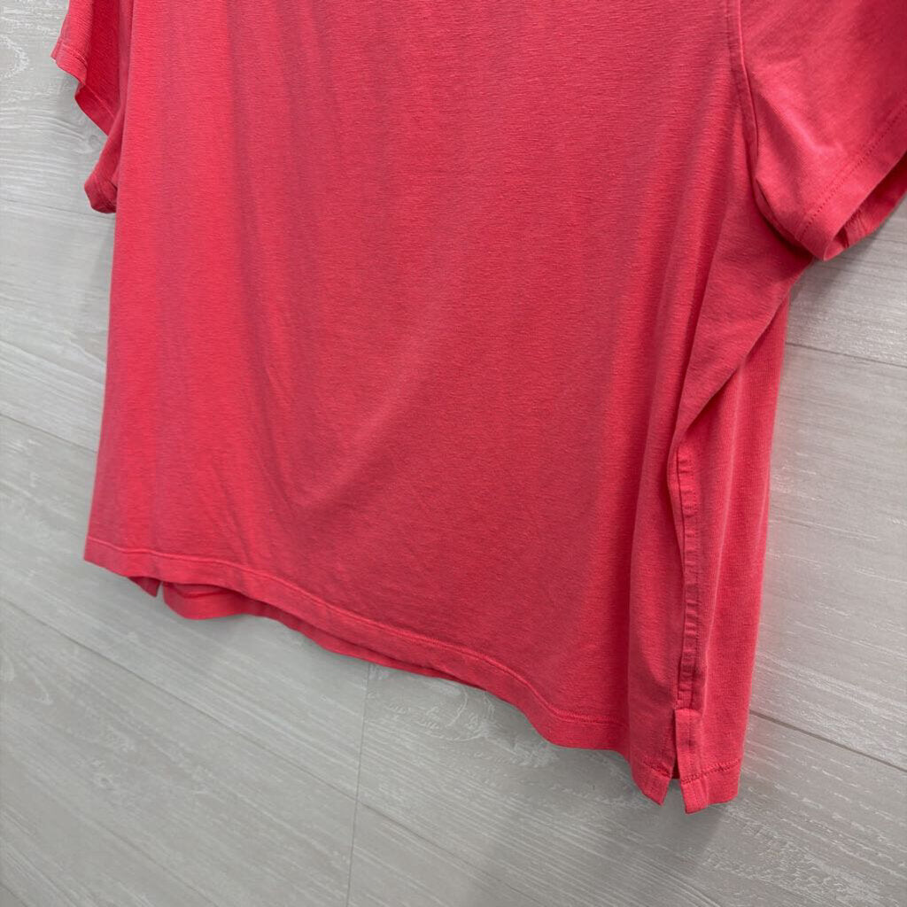 Lululemon Pink Cropped Short Sleeve Top Medium