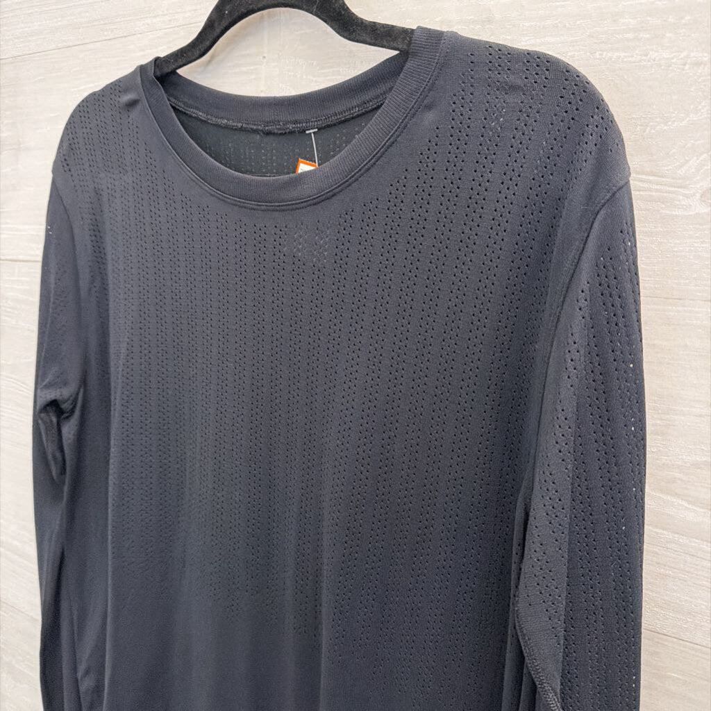 Lululemon Black Cropped Long Sleeve Top Medium