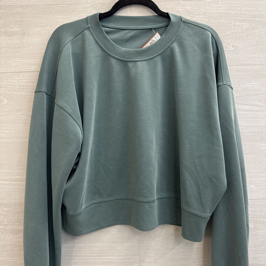 Lululemon Green Soft Cropped Long Sleeve Pullover Medium