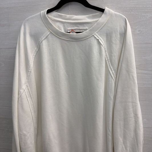 American Eagle Seriously Lived In White Long Sleeve Top XXL