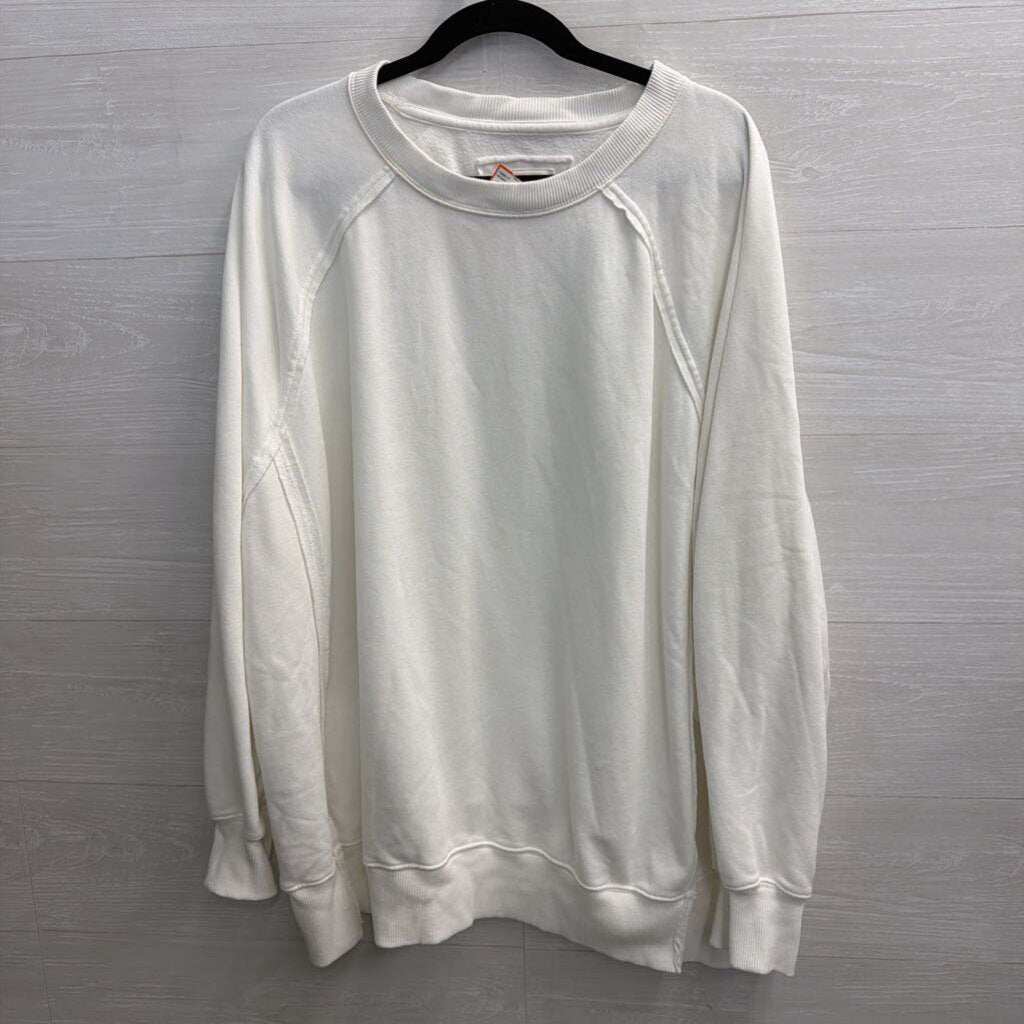 American Eagle Seriously Lived In White Long Sleeve Top XXL