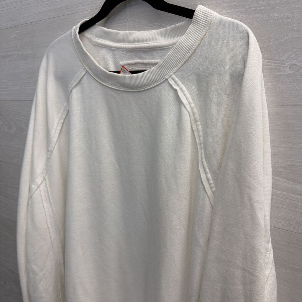 American Eagle Seriously Lived In White Long Sleeve Top XXL