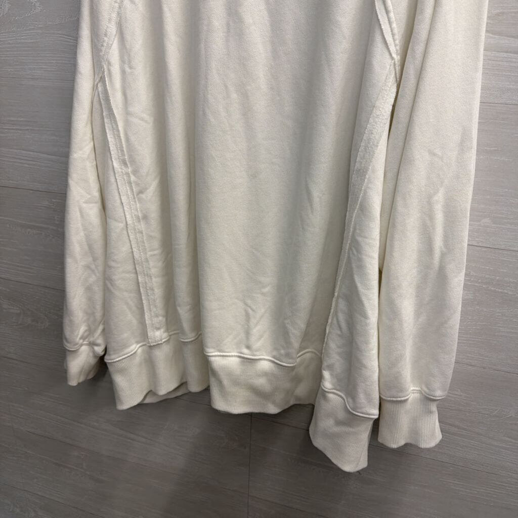 American Eagle Seriously Lived In White Long Sleeve Top XXL