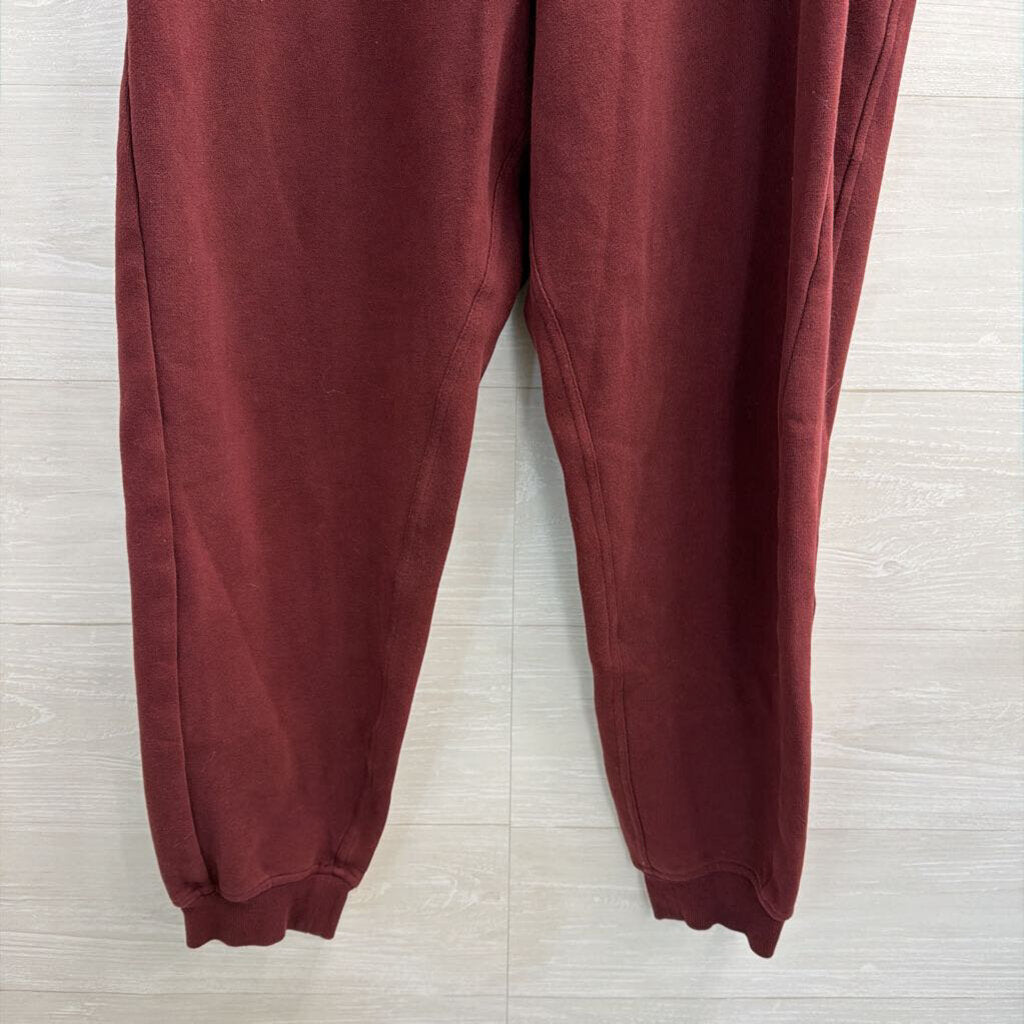 Lululemon Burgundy Scuba High Rise Joggers Medium