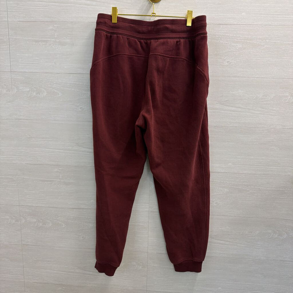 Lululemon Burgundy Scuba High Rise Joggers Medium