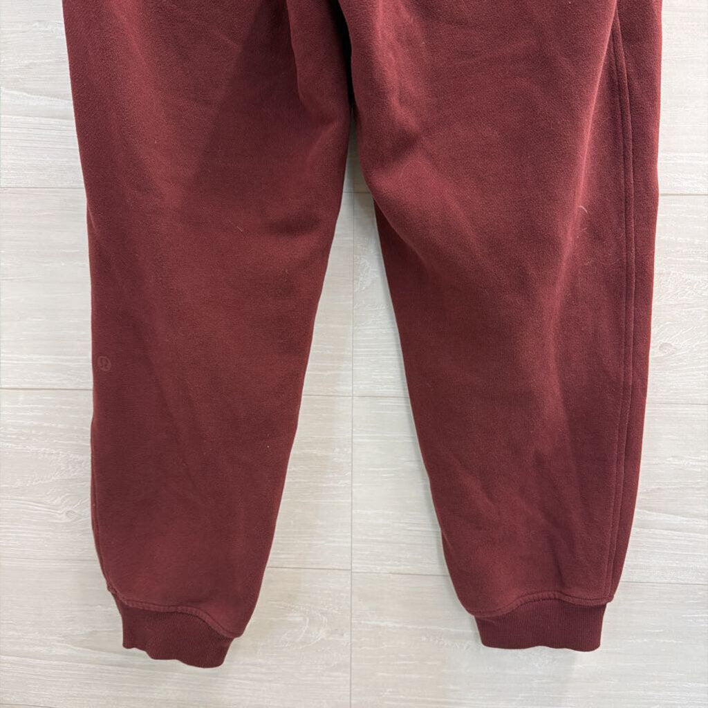Lululemon Burgundy Scuba High Rise Joggers Medium