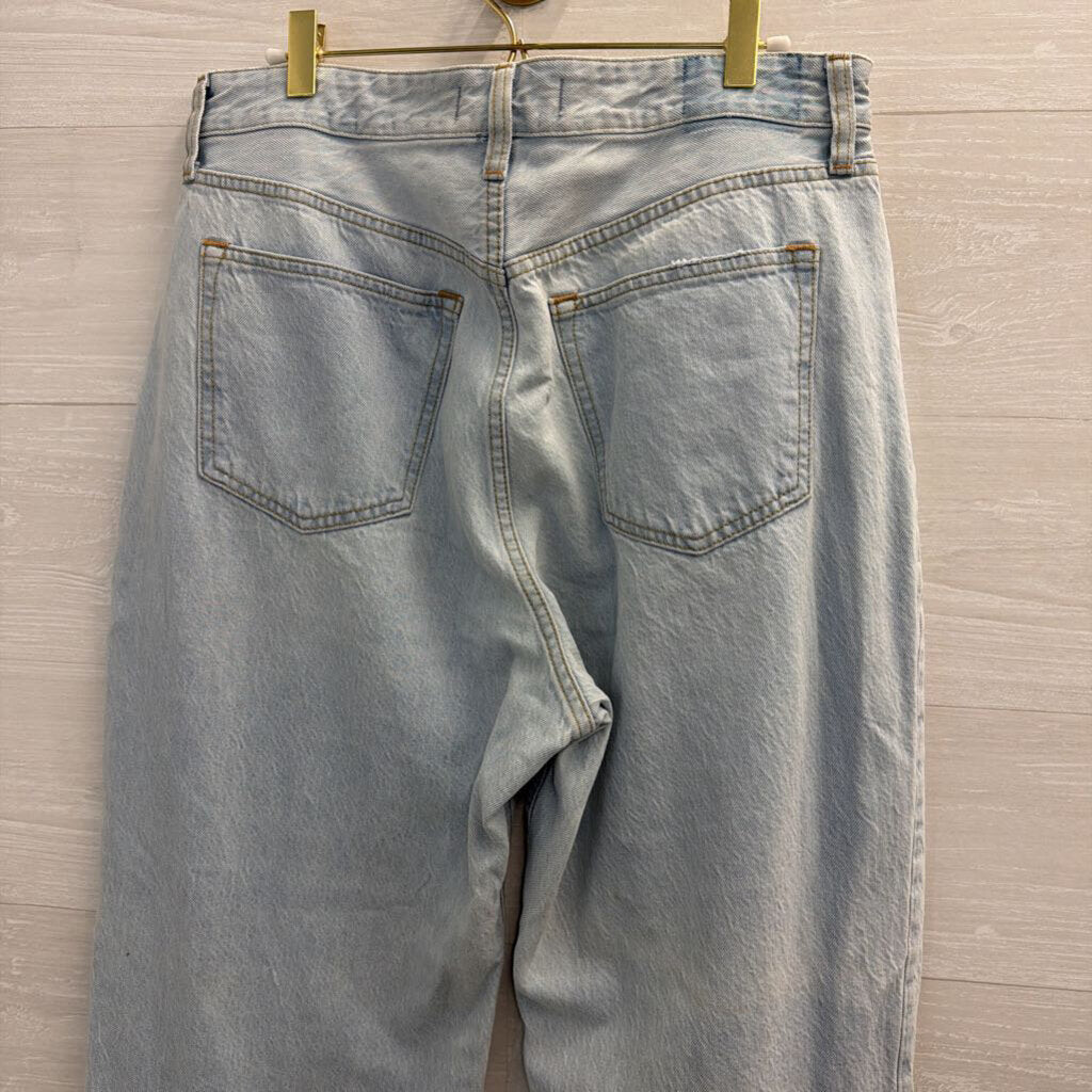 Abercrombie and Fitch Light Wash The Loose High Rise Jeans 31