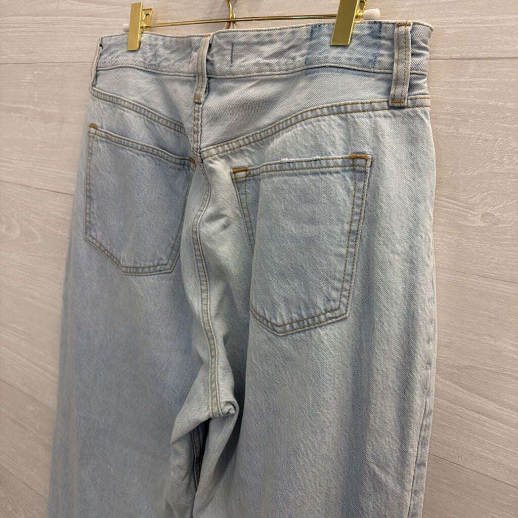 Abercrombie and Fitch Light Wash The Loose High Rise Jeans 31