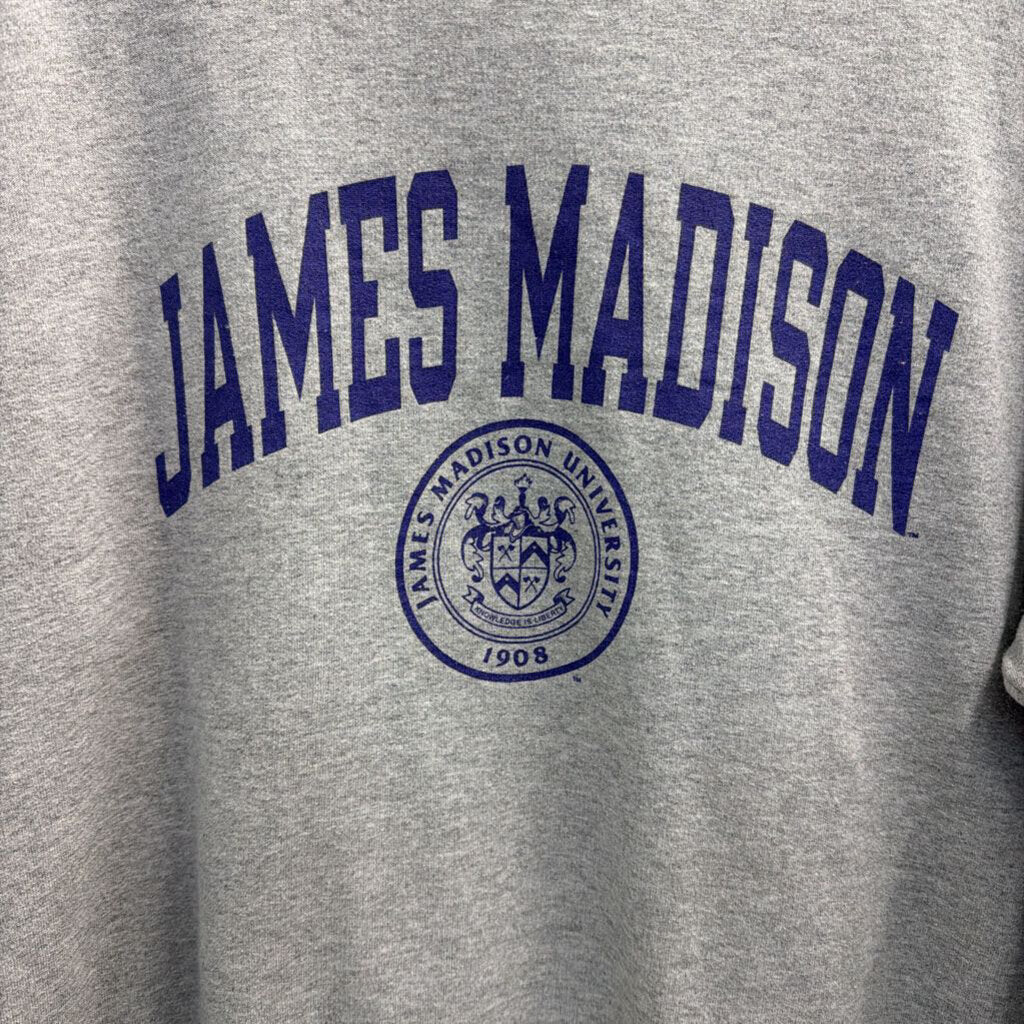 Grey James Madison Crewneck Sweatshirt Medium