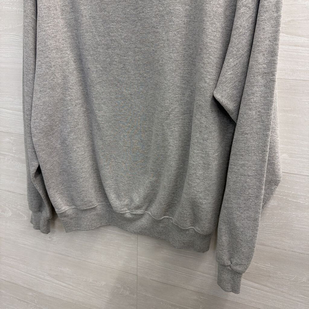 Grey James Madison Crewneck Sweatshirt Medium
