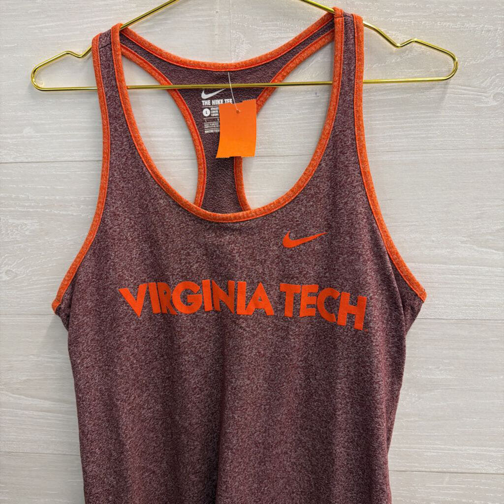 Nike Burgundy/ Orange Virginia Tech Tank Top Large