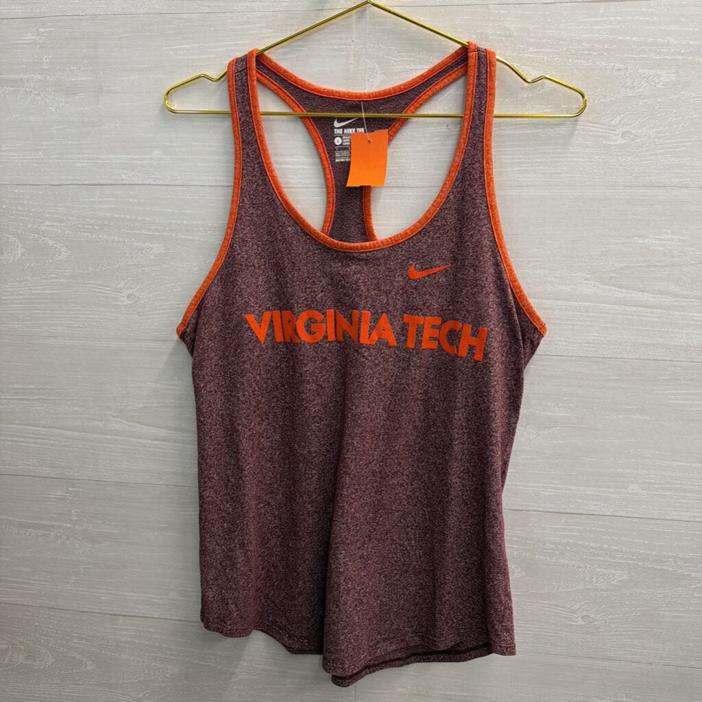 Nike Burgundy/ Orange Virginia Tech Tank Top Large