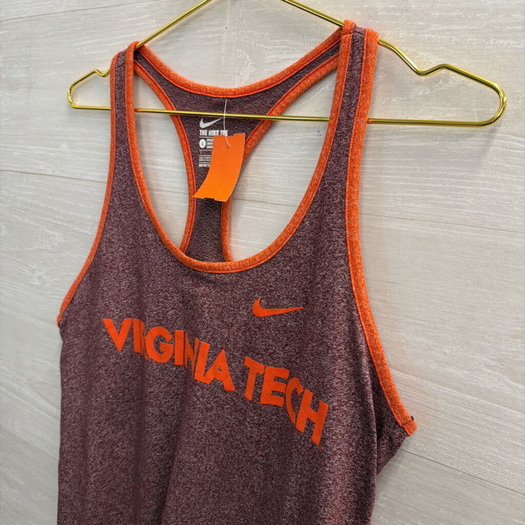 Nike Burgundy/ Orange Virginia Tech Tank Top Large