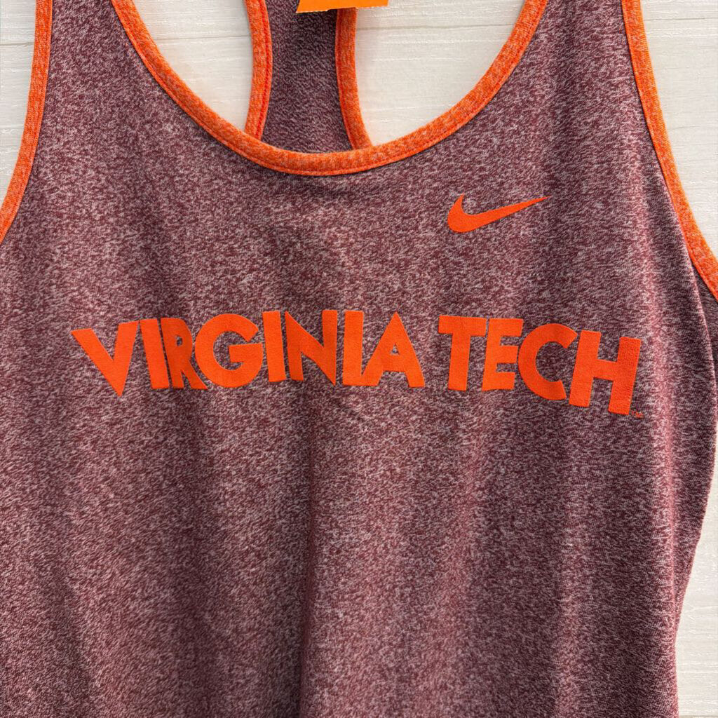 Nike Burgundy/ Orange Virginia Tech Tank Top Large