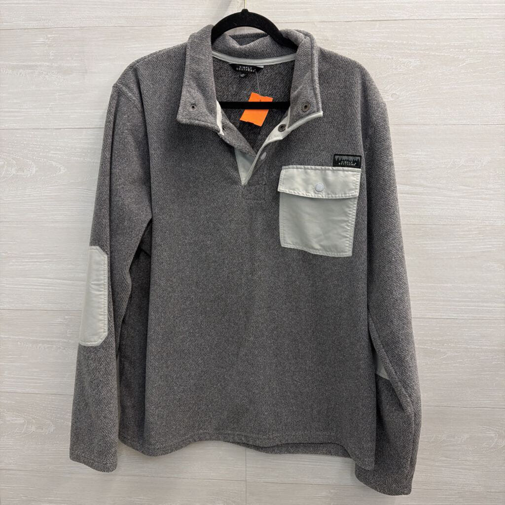 Simply Southern Grey Soft Long Sleeve Pullover Large