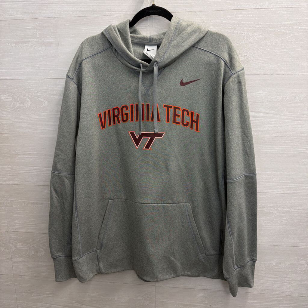 Nike Grey Virginia Tech Hoodie Extra Large