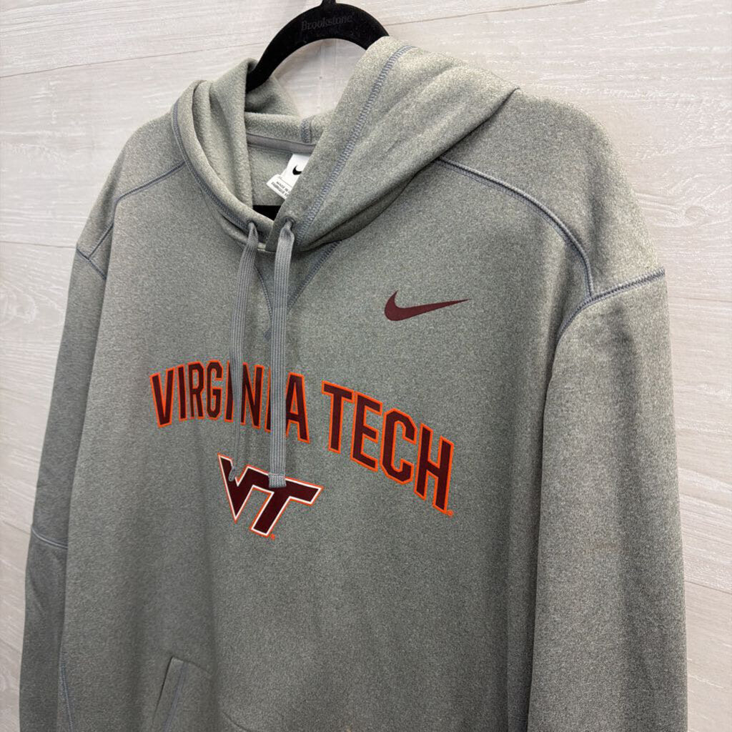 Nike Grey Virginia Tech Hoodie Extra Large