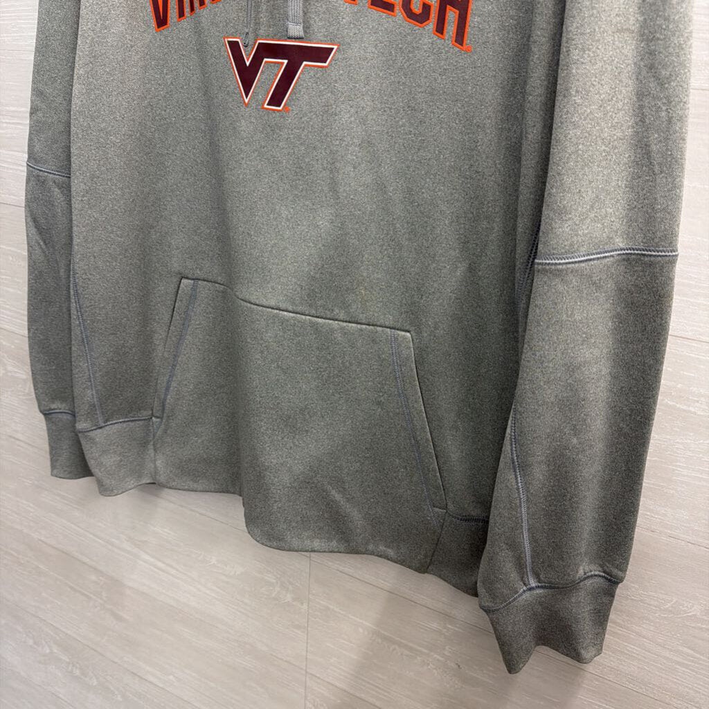 Nike Grey Virginia Tech Hoodie Extra Large
