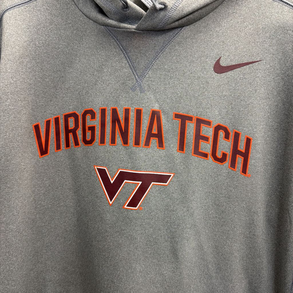 Nike Grey Virginia Tech Hoodie Extra Large