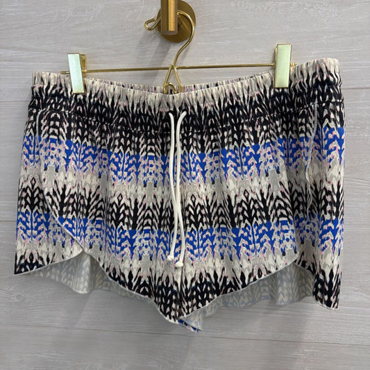Athleta White/ Multi Athletic Shorts Large