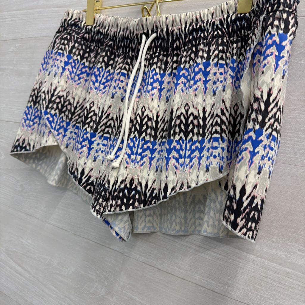Athleta White/ Multi Athletic Shorts Large