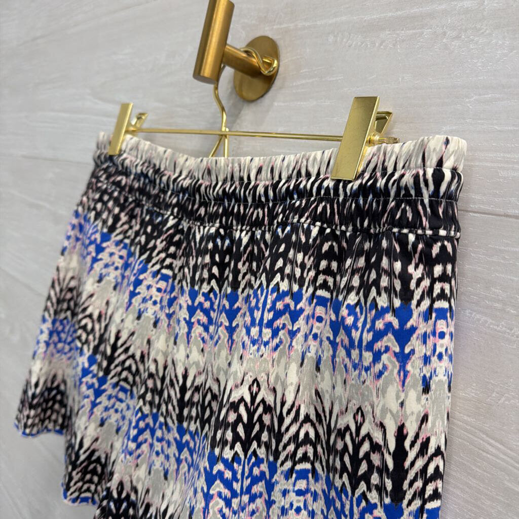 Athleta White/ Multi Athletic Shorts Large