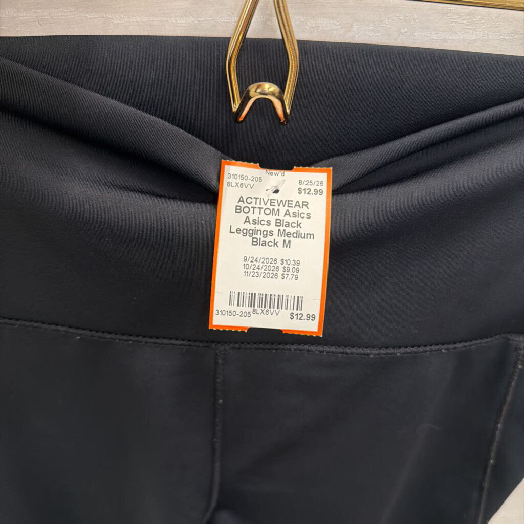 Asics Black Leggings Medium