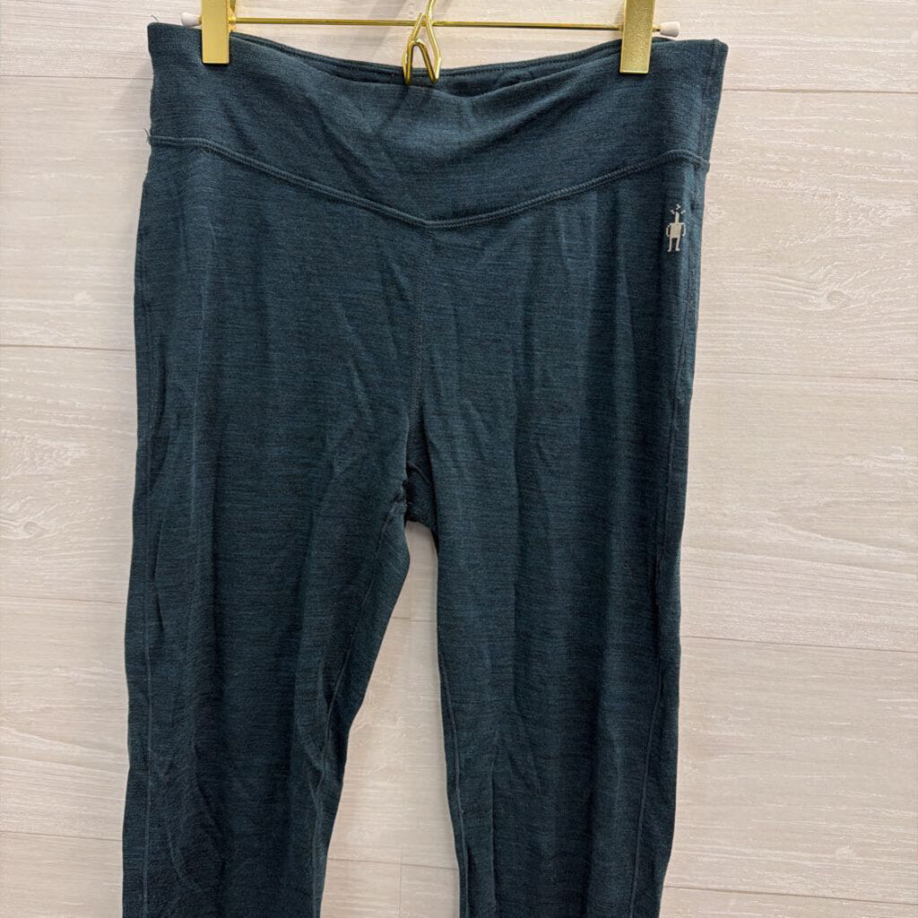 Smartwool Green 100% Merino Wool Leggings Medium