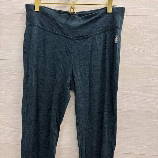 Smartwool Green 100% Merino Wool Leggings Medium