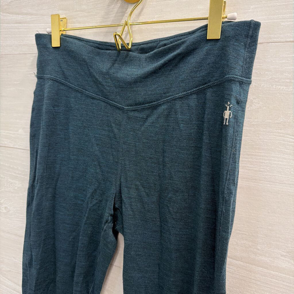 Smartwool Green 100% Merino Wool Leggings Medium