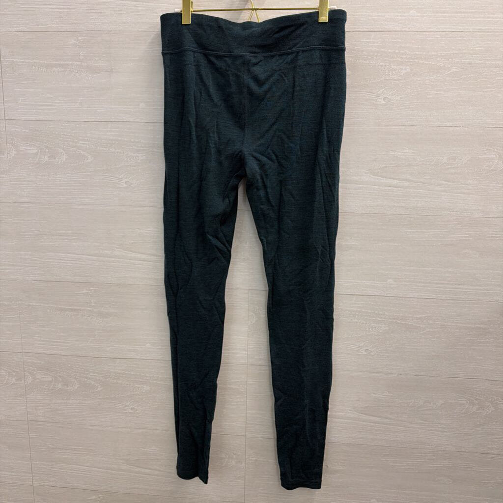 Smartwool Green 100% Merino Wool Leggings Medium