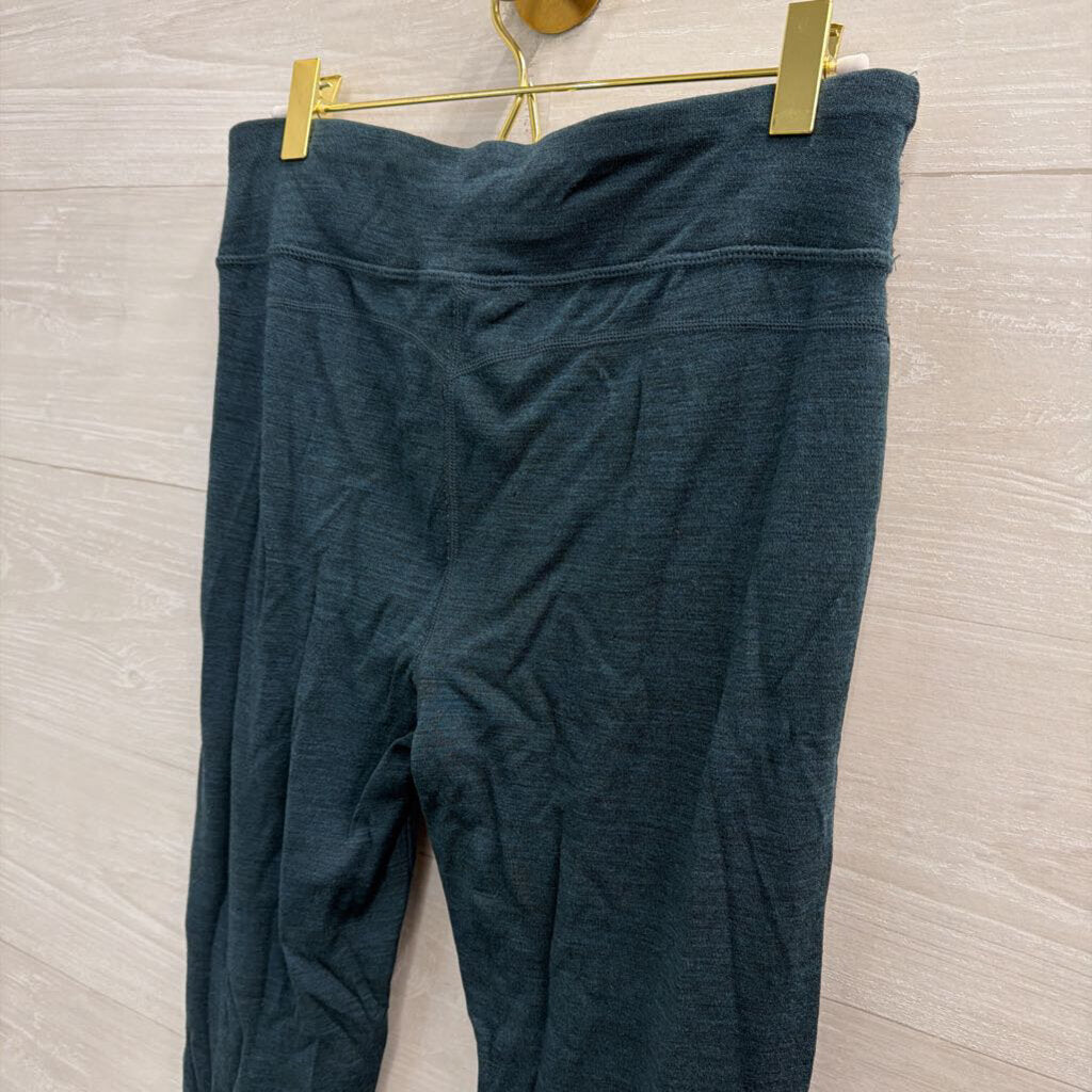 Smartwool Green 100% Merino Wool Leggings Medium