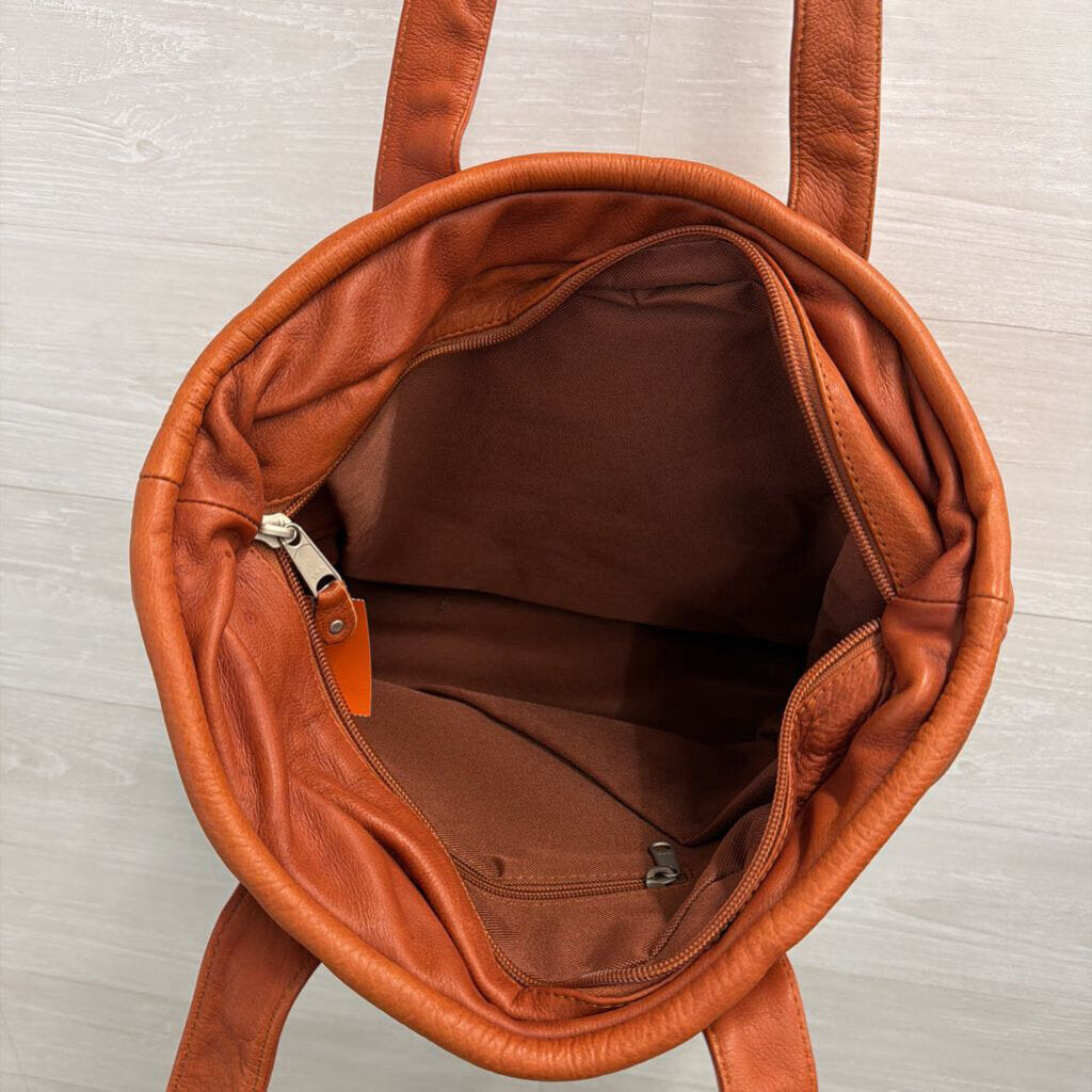 Virginia Tech Leather Tote Bag