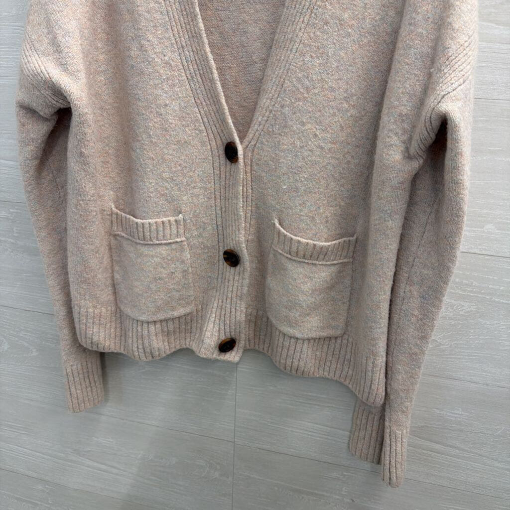 J Crew Pink Cardigan Sweater Extra Large