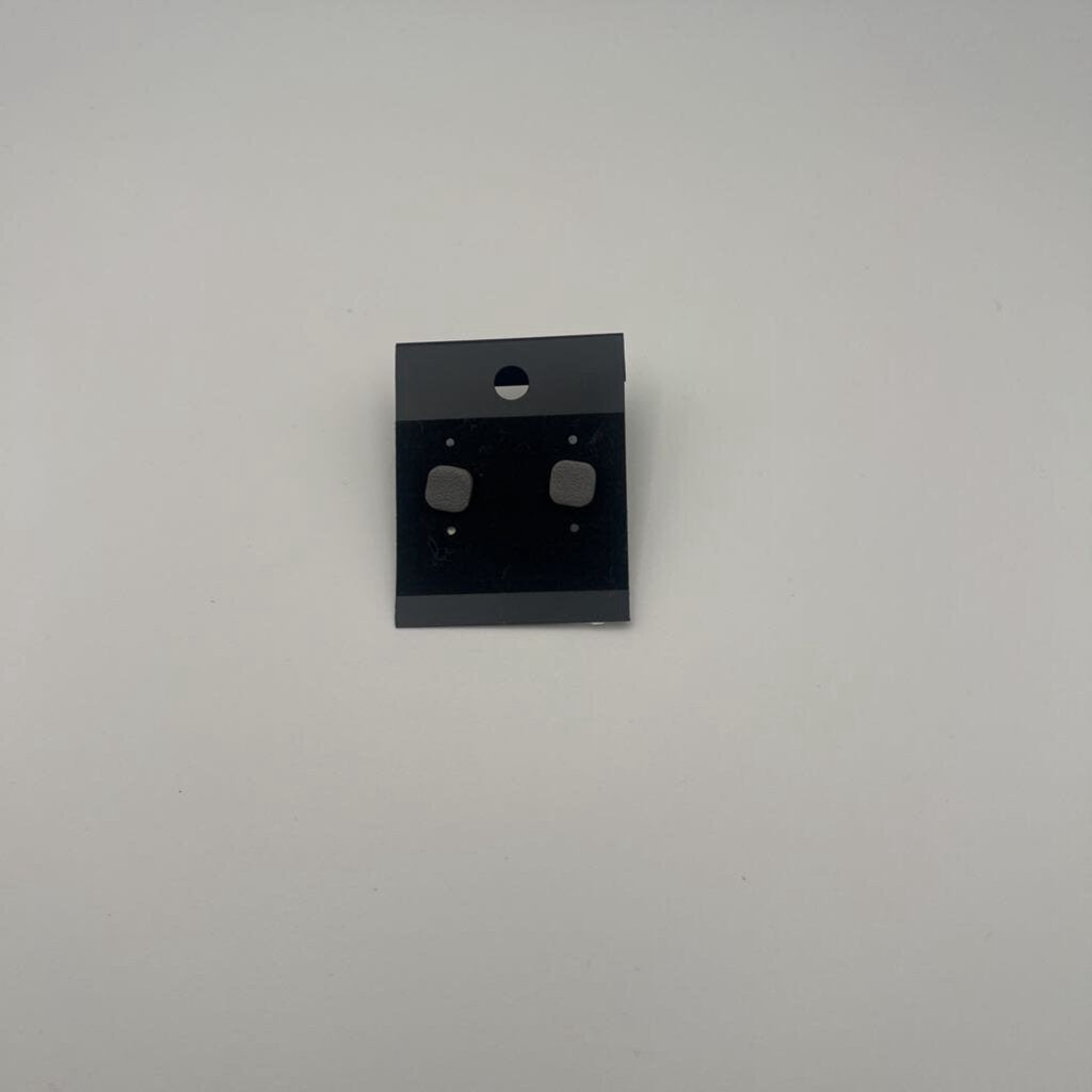 Grey Square Stud Earrings