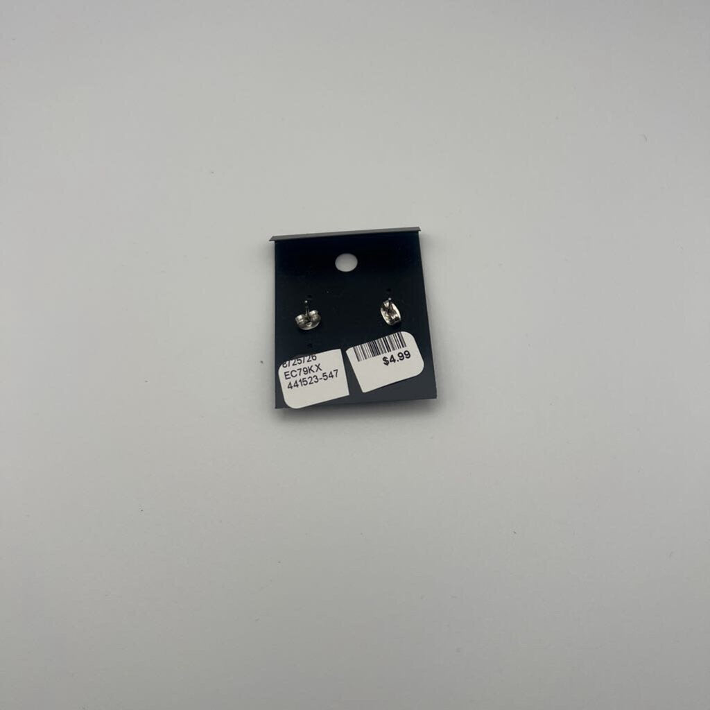 Grey Square Stud Earrings