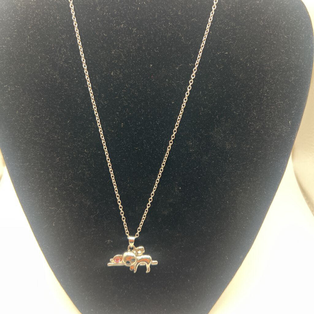 Silver Koala Pendant Necklace