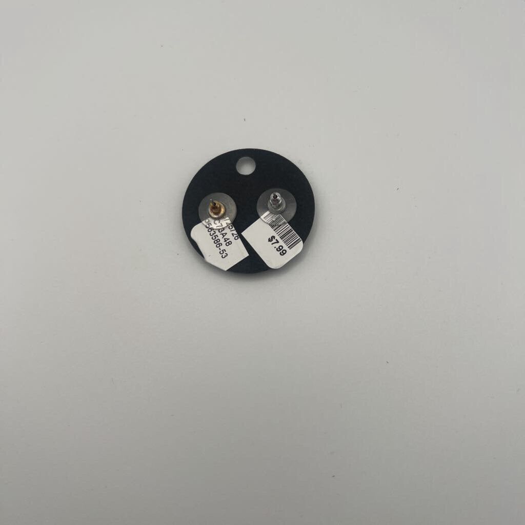 Silver/ Rhinestone Stud Earrings